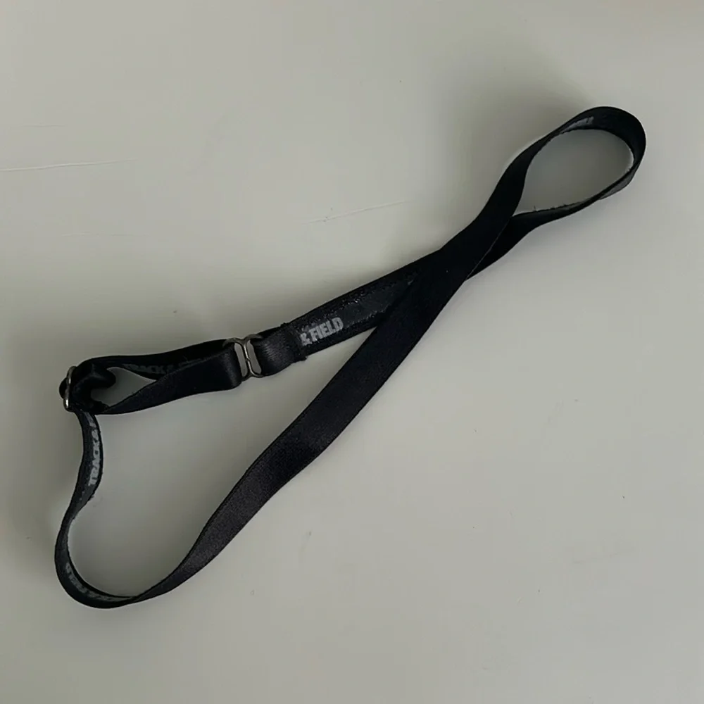 Brazilian Brand Track & Field Skinny Adjustable Black Headband